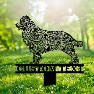 Custom Tuin Decor Australische Herder Buiten Binnenplaats Tuin Staak Hond Herder Cadeau Voor