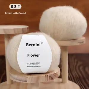 Fil à tricoter en acrylique mélangé pour bébé, fil doux en soie fine teint, fabrication artisanale, vente en gros, Hebei, SN-08 - Product Image 4