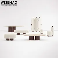 WISEMAX الأثاث الشمال الحديثة غرفة المعيشة الأثاث اللكنة تيدي كرسي الضأن الصوف أريكة مريحة البراز الكراسي الطعام الكراسي