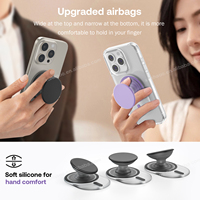 Support de téléphone portable pliable avec aimants N52, support de tablette de bureau avec fixation adhésive par ventouse, support de téléphone portable pour le bureau