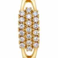 Bague OUGEPHELI PDT VVS1 GRA Moissanite en Or S925 Réglable Carrée Pavé Architectural Iced Out