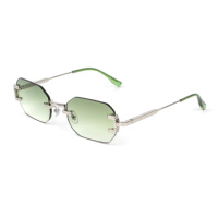 Sifier 2025 lunettes de soleil de créateur de luxe nouvelle mode lentille verte sans monture cadre en métal élégant UV400 nuances pour femmes et hommes