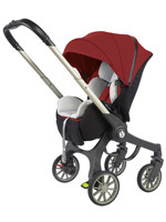 Poussette 4-en-1 avec cadre pliable portable, capacité de charge de 25 kg, comprend un porte-bébé pour Coches Para Bebes