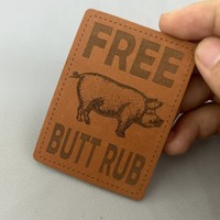 Patchs en cuir PU gaufré réfléchissants personnalisés avec logo de marque à coudre pour jeans – Vente en gros