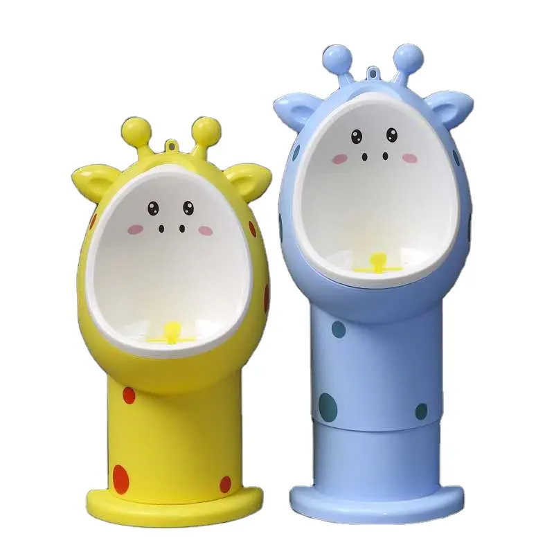 Anak Laki-laki Toilet PP Dapat Disesuaikan Tinggi Lucu Stereo Dinding Dipasang Anak-anak Pelatihan Toilet Plastik Kartun Anak Laki-laki Toilet Bayi Dapat Disesuaikan