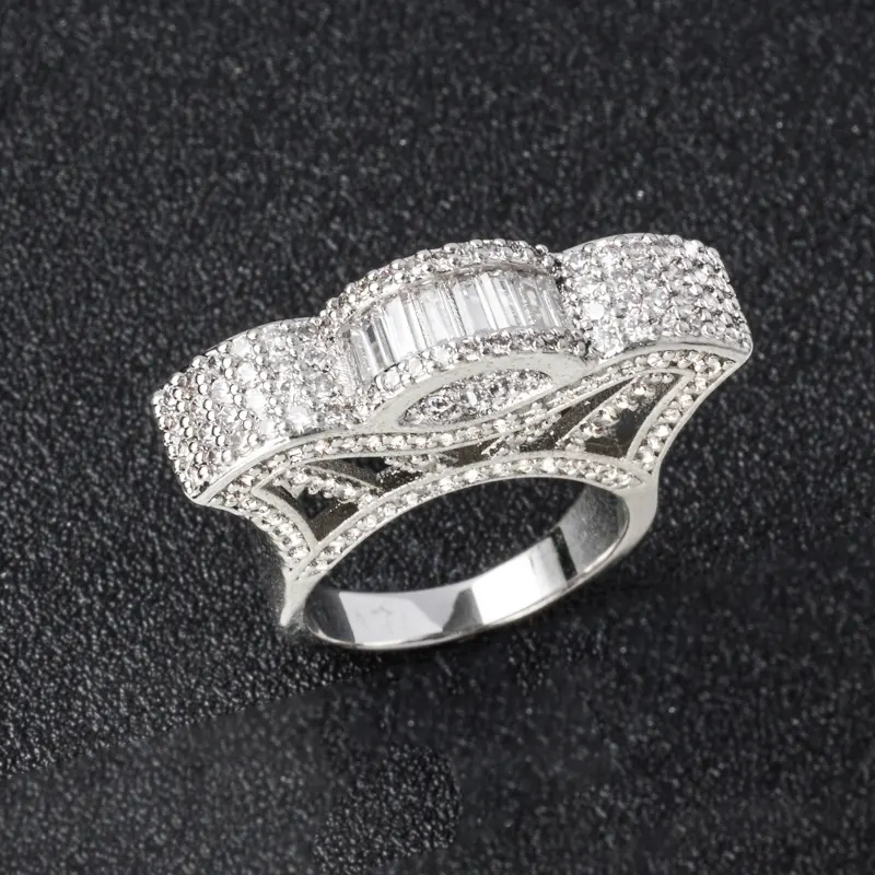 Fashion Women Wedding wedding ring wholesale jewelry vendors cubic zirconia rings simple cz engagement bridal