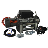 Cabrestante Eléctrico al por Mayor para Vehículos Todoterreno con Control Remoto Inalámbrico, Nuevo, 12V 24V, para Remolques SUV, con Cable de Acero y Nylon