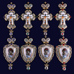 Collier en alliage grec avec croix <span class=keywords><strong>pandora</strong></span> russe, chaîne en or, multicolore, Panagia et jésus personnalisé, nouveauté - Product Image 3