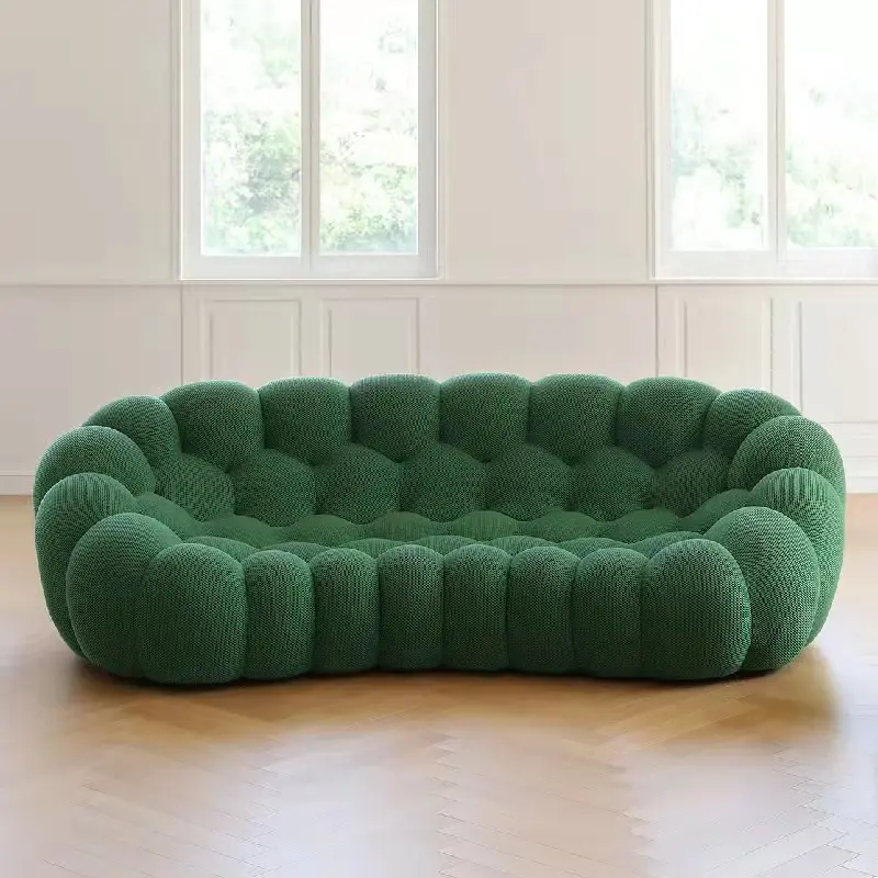 Luxe Op Maat Gemaakte Meubels Italiaans Modern Designer Kantoorbank Gebogen Bobois Sofa 3-zits Banken Bubble Couch