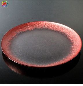 Piatti <span class=keywords><strong>di</strong></span> Presentazione in <span class=keywords><strong>Vetro</strong></span> Rosso <span class=keywords><strong>Trasparente</strong></span> all'Ingrosso, 13 Pollici - Product Image 2