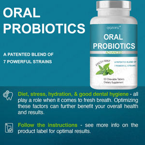 Diskon besar Tablet probiotik Oral OEM Tablet Mint segar 60 rasa untuk napas segar - Product Image 4