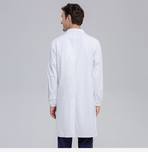 Bata blanca de alta calidad, uniformes médicos, traje de enfermera, uniformes de médico de hospital, bata de laboratorio blanca, suministros personalizables - Product Image 6