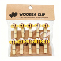 Mini clips photo suspendus en forme d'abeille de style chinois, mini-scelleuses pour sachets de thé, clips pour cartes de fleuriste, embellissements de boutons, petits