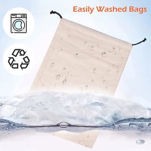 Wholesale Promotional Eco Friendly Dust Storage Custom Logo Printed Gift Soap Pouch Linen Candle Canvas Cotton Drawstring Bag - Product Image 4