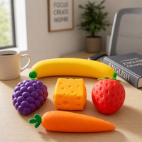 Grand ensemble de jouets anti-stress souples en forme d'aliments, à remontée lente, pour enfants et adultes, vente en gros