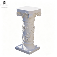 Pots à fleurs en marbre faits à la main de haute qualité, sculptures de piliers en pierre personnalisées pour la décoration de la cour et de la maison