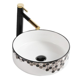 Lavabo Cuadrado de Cerámica para Encimera, con un Solo Orificio, Fácil de Limpiar, para Baño - Product Image 5