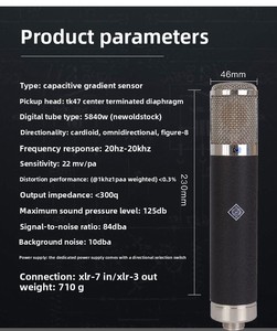 Micrófono de Malla Metálica Chapado en Oro de Alta Sensibilidad y Baja Distorsión, Apto para Llamadas de Conferencia - Product Image 2