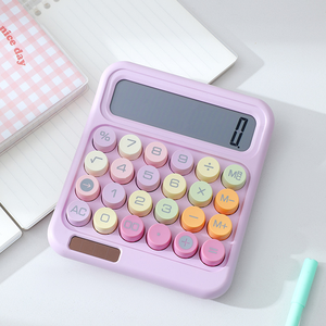 Máy tính năng lượng mặt trời RZ-835MAX, máy tính màu kẹo dễ thương với các phím lớn, máy tính để bàn đa chức năng - Product Image 2