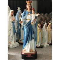 Statue de Vierge Marie en résine catholique religieuse d'extérieur grandeur nature Statue de Marie en fibre de verre