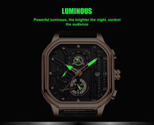 <span class=keywords><strong>Orologio</strong></span> da Polso CRRJU 2302 per <span class=keywords><strong>Uomo</strong></span>, Analogico al Quarzo con Cinturino in Pelle, <span class=keywords><strong>Elegante</strong></span> e Casual per Affari - Product Image 6