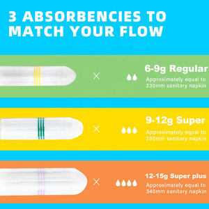 100% tampones de algodón orgánico biodegradables para mujeres tampones digitales sin aplicador ecológicos - Product Image 6