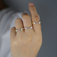 Bagues pour femmes en laiton plaqué argent avec zircone cubique, thème équestre, bijoux de mode, vente en gros