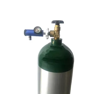 Cylindre et réservoir d'oxygène en aluminium M122 d'hôpital avec le régulateur d'oxygène