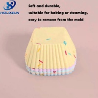 Moule en silicone carré personnalisé de qualité alimentaire pour chocolats et cupcakes, idéal pour la cuisine domestique, résistant au four