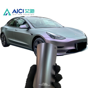 10 años de garantía Película de alta calidad Envoltura autocurativa Coche TPU Película DE PROTECCIÓN DE PINTURA Color PPF Mate <span class=keywords><strong>Carpi</strong></span> Gris Púrpura - Product Image 1