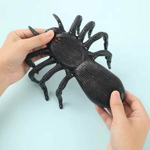 Big Black Spider Squishy <b>Toy</b> Anxiety & Stress Relief Rubber Fidget for Girls & Boys Unisex Office Pranks - Product Image 3