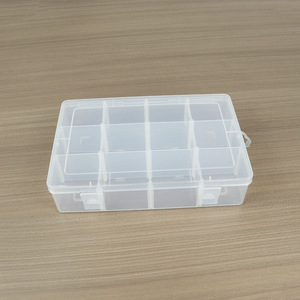 Transparent 12 Compartment Storage <b>Box</b> 22.8x15x5.3cm For <b>Tools</b> Electronics Parts Organization - Product Image 4