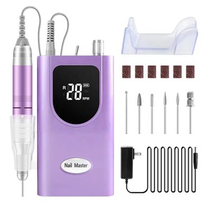 Professional Rechargeable <b>Nail</b> Drill Machine 35000RPM Cordless Portable <b>Nail</b> Drill Rechargeable with Hook - Product Image 4