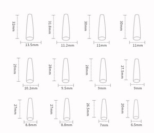Faux Ongles Français Artificiels de Mode en Gros, Longs XXL Ballerina, à Presser avec Strass et Fleurs Acryliques - Product Image 6