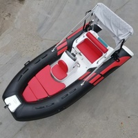Bateau semi-rigide de luxe 2025 RIB390C en PVC et caoutchouc, avec moteur hors-bord, ensemble complet pour la pêche, durable, en fibre de verre et Hypalon