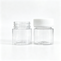 Pot en PET transparent de 3 oz (100 ml) avec couvercle anti-effraction et sécurité enfant, sans BPA, pour aliments