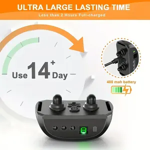 New Pet Products Dog Barking Control Devices Vibration Shock Sound Waterproof Dog Anti Bark Collar