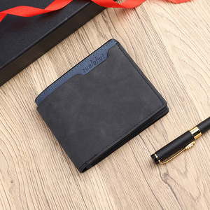 Vintage Fashion Short Multifunctional Waterproof RFID Blocking PU Leather Stone Pattern Open Closure <b>Wallet</b> <b>for</b> <b>Men</b> - Product Image 5