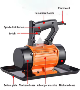Vibrador de cemento compacto de alta eficiencia Industrial para construcción de 370W, vibrador de hormigón de placa plana portátil eléctrico de mano - Product Image 2