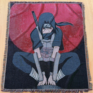 Kustom Sofa kartun seni poliester katun Jacquard tenun karpet Anime permadani selimut dengan rumbai - Product Image 6