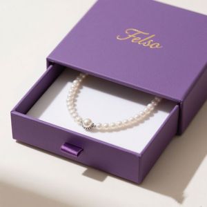 กล่องของขวัญน้ำหอม เครื่องประดับ สร้อยคอ กล่องกระดาษแข็งพิมพ์โลโก้ตามสั่ง วัสดุรีไซเคิล ลายนูน แฟชั่น หรูหรา บรรจุภัณฑ์แบรนด์เนม - Product Image 4