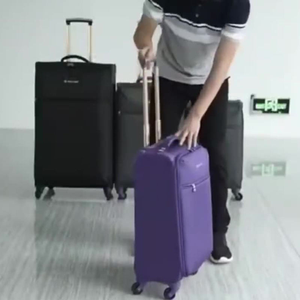 20inch Nylon <b>Trolly</b> Luggage Lightweight Carry-<b>On</b> Suitcase Zipper Travel Case Suitcase Luggage Trolley Bag Roller Spinner - Product Image 2