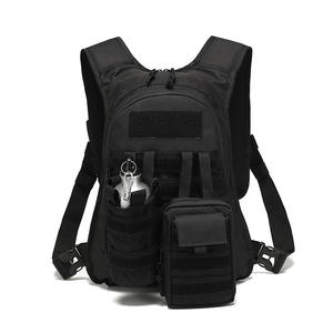 Mochila Táctica Negra Personalizada, Multifuncional, de Poliéster/Forro de PU, para Montañismo y Senderismo - Product Image 1