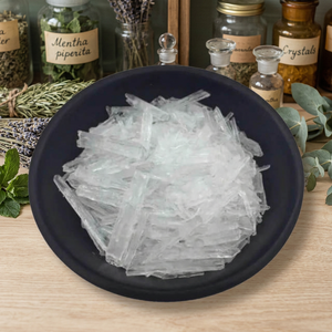Cristales de Mentol Natural, Sabor a Tabaco, Comestibles, Grado Superior, 99.9% de Pureza, Certificación ISO, CAS 89-78-1, FEMA 2665, MF C10H20O, Marca KBS - Product Image 2