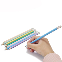 Vente en gros de haute qualité Standred fantaisie coloré en bois Lapiceros Hb crayon imprimé motif de logo personnalisé crayon avec logo