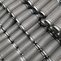 Nouveau tuyau flexible d'échappement flexible d'échappement en acier inoxydable de haute qualité avec soufflet flexible de voiture pour convertisseur catalytique