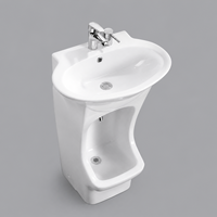 Lavabo moderne en céramique pour mosquée, lavabo d'ablution personnalisé OEM, station de lavage des pieds musulmane pour projets de vente en gros