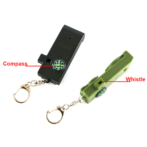Sifflet <span class=keywords><strong>5</strong></span> en 1 haute performance pour la randonnée, le camping, la navigation de plaisance, avec boussole, lumière LED et fonction télescope - Product Image 2
