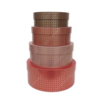 Emballage en papier de rose de mariage recyclable personnalisé boîte cylindre en carton rigide chapeau haut et bas tube rond chocolat cadeau fleur