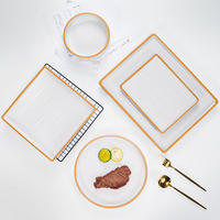 Vente en gros d'assiettes en mélamine de haute qualité personnalisées ensembles de vaisselle en mélamine assiettes en mélamine blanche